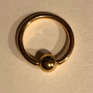 10 pack. Gold plated body jewelry